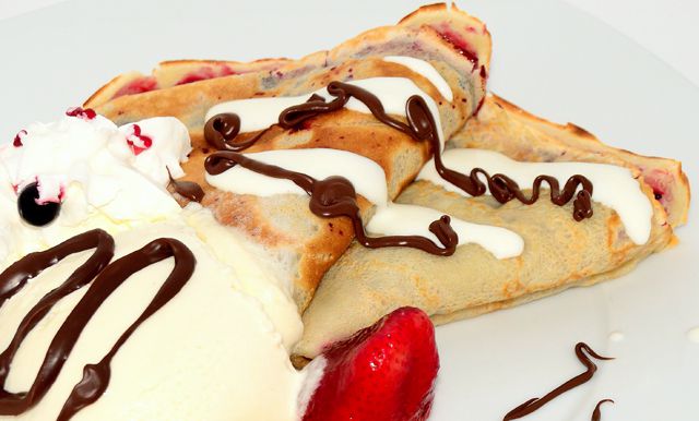 Crêpes au fromage blanc