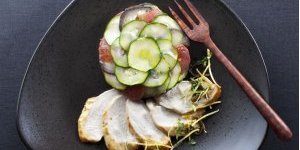 Émincé de Poulet Fermier d'Auvergne Label Rouge et tian de légumes